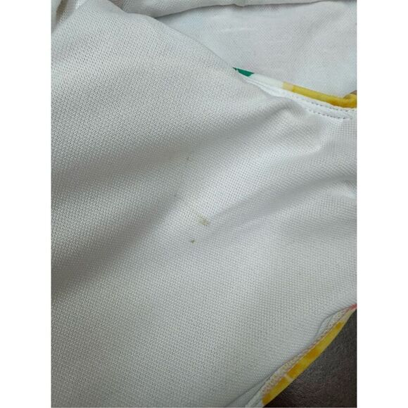 Time & Tru Floral Tie Front Bikini Top with Ruffle Sleeves Size Small - Picture 4 of 5